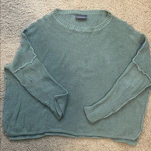 Wooden Ships Teal Crew Neck Sweater